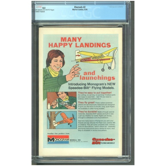 Eternals #2 CGC 8.5 1st Ajak & Celestials Jack Kirby 1976 Marvel Key - Picture 2 of 4